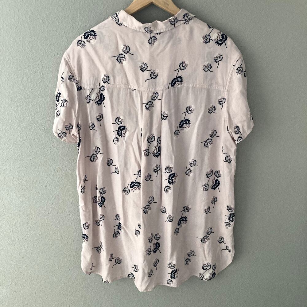Pendleton Printed Short Sleeve Button Front Blous… - image 8